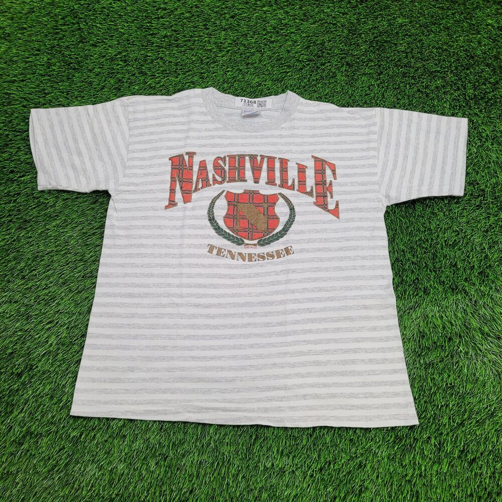 Vintage 90s Nashville Shirt Womens Large 21x24 Gray